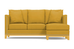 La Brea Reversible Chaise Sleeper Sofa :: Leg Finish: Natural / Sleeper Option: Memory Foam Mattress