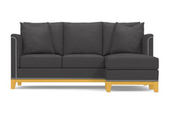 La Brea Reversible Chaise Sleeper Sofa :: Leg Finish: Natural / Sleeper Option: Memory Foam Mattress