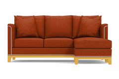 La Brea Reversible Chaise Sleeper Sofa :: Leg Finish: Natural / Sleeper Option: Memory Foam Mattress