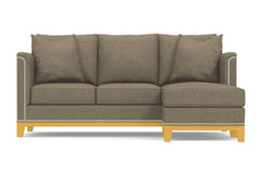 La Brea Reversible Chaise Sleeper Sofa :: Leg Finish: Natural / Sleeper Option: Memory Foam Mattress