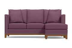La Brea Reversible Chaise Sleeper Sofa :: Leg Finish: Pecan / Sleeper Option: Memory Foam Mattress