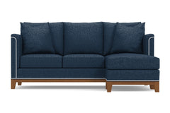 La Brea Reversible Chaise Sleeper Sofa :: Leg Finish: Pecan / Sleeper Option: Memory Foam Mattress