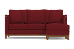 La Brea Reversible Chaise Sleeper Sofa :: Leg Finish: Pecan / Sleeper Option: Memory Foam Mattress