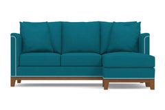 La Brea Reversible Chaise Sleeper Sofa :: Leg Finish: Pecan / Sleeper Option: Memory Foam Mattress