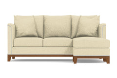 La Brea Reversible Chaise Sleeper Sofa :: Leg Finish: Pecan / Sleeper Option: Deluxe Innerspring Mattress