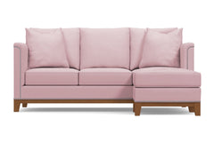 La Brea Reversible Chaise Sleeper Sofa :: Leg Finish: Pecan / Sleeper Option: Memory Foam Mattress