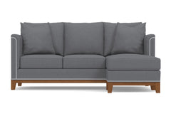 La Brea Reversible Chaise Sleeper Sofa :: Leg Finish: Pecan / Sleeper Option: Memory Foam Mattress