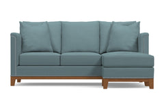 La Brea Reversible Chaise Sleeper Sofa :: Leg Finish: Pecan / Sleeper Option: Deluxe Innerspring Mattress