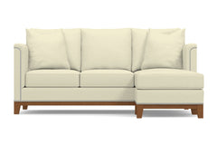 La Brea Reversible Chaise Sleeper Sofa :: Leg Finish: Pecan / Sleeper Option: Memory Foam Mattress