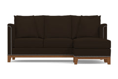 La Brea Reversible Chaise Sleeper Sofa :: Leg Finish: Pecan / Sleeper Option: Deluxe Innerspring Mattress