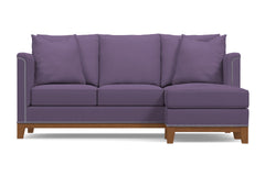 La Brea Reversible Chaise Sleeper Sofa :: Leg Finish: Pecan / Sleeper Option: Memory Foam Mattress