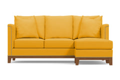La Brea Reversible Chaise Sleeper Sofa :: Leg Finish: Pecan / Sleeper Option: Deluxe Innerspring Mattress
