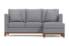 La Brea Reversible Chaise Sleeper Sofa :: Leg Finish: Pecan / Sleeper Option: Deluxe Innerspring Mattress
