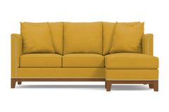 La Brea Reversible Chaise Sleeper Sofa :: Leg Finish: Pecan / Sleeper Option: Deluxe Innerspring Mattress
