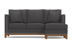 La Brea Reversible Chaise Sleeper Sofa :: Leg Finish: Pecan / Sleeper Option: Memory Foam Mattress