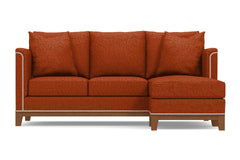 La Brea Reversible Chaise Sleeper Sofa :: Leg Finish: Pecan / Sleeper Option: Deluxe Innerspring Mattress