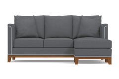 La Brea Reversible Chaise Sleeper Sofa :: Leg Finish: Pecan / Sleeper Option: Deluxe Innerspring Mattress