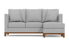 La Brea Reversible Chaise Sleeper Sofa :: Leg Finish: Pecan / Sleeper Option: Deluxe Innerspring Mattress