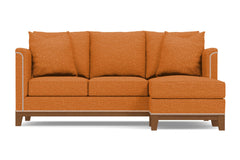 La Brea Reversible Chaise Sleeper Sofa :: Leg Finish: Pecan / Sleeper Option: Deluxe Innerspring Mattress