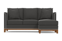 La Brea Reversible Chaise Sleeper Sofa :: Leg Finish: Pecan / Sleeper Option: Deluxe Innerspring Mattress