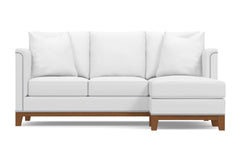 La Brea Reversible Chaise Sleeper Sofa :: Leg Finish: Pecan / Sleeper Option: Deluxe Innerspring Mattress