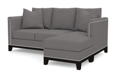 La Brea Reversible Chaise Sleeper Sofa :: Leg Finish: Espresso / Sleeper Option: Memory Foam Mattress