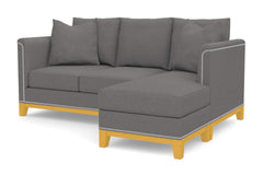 La Brea Reversible Chaise Sleeper Sofa :: Leg Finish: Natural / Sleeper Option: Memory Foam Mattress