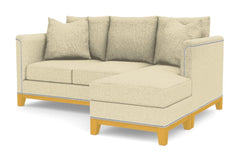 La Brea Reversible Chaise Sleeper Sofa :: Leg Finish: Natural / Sleeper Option: Deluxe Innerspring Mattress