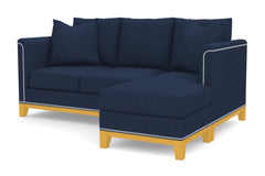 La Brea Reversible Chaise Sleeper Sofa :: Leg Finish: Natural / Sleeper Option: Deluxe Innerspring Mattress