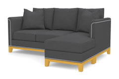 La Brea Reversible Chaise Sleeper Sofa :: Leg Finish: Natural / Sleeper Option: Memory Foam Mattress
