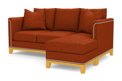 La Brea Reversible Chaise Sleeper Sofa :: Leg Finish: Natural / Sleeper Option: Deluxe Innerspring Mattress