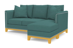 La Brea Reversible Chaise Sleeper Sofa :: Leg Finish: Natural / Sleeper Option: Memory Foam Mattress