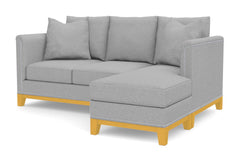 La Brea Reversible Chaise Sleeper Sofa :: Leg Finish: Natural / Sleeper Option: Memory Foam Mattress