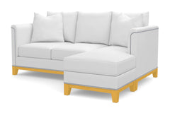 La Brea Reversible Chaise Sleeper Sofa :: Leg Finish: Natural / Sleeper Option: Deluxe Innerspring Mattress