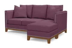 La Brea Reversible Chaise Sleeper Sofa :: Leg Finish: Pecan / Sleeper Option: Memory Foam Mattress