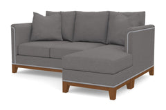 La Brea Reversible Chaise Sleeper Sofa :: Leg Finish: Pecan / Sleeper Option: Deluxe Innerspring Mattress