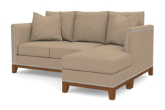 La Brea Reversible Chaise Sleeper Sofa :: Leg Finish: Pecan / Sleeper Option: Deluxe Innerspring Mattress