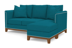 La Brea Reversible Chaise Sleeper Sofa :: Leg Finish: Pecan / Sleeper Option: Memory Foam Mattress