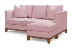 La Brea Reversible Chaise Sleeper Sofa :: Leg Finish: Pecan / Sleeper Option: Memory Foam Mattress