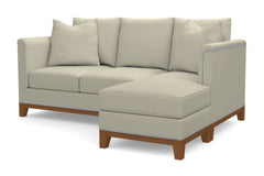 La Brea Reversible Chaise Sleeper Sofa :: Leg Finish: Pecan / Sleeper Option: Memory Foam Mattress