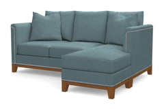 La Brea Reversible Chaise Sleeper Sofa :: Leg Finish: Pecan / Sleeper Option: Memory Foam Mattress