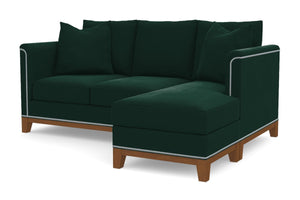 La Brea Reversible Chaise Sleeper Sofa :: Leg Finish: Pecan / Sleeper Option: Memory Foam Mattress