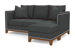 La Brea Reversible Chaise Sleeper Sofa :: Leg Finish: Pecan / Sleeper Option: Memory Foam Mattress