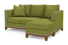 La Brea Reversible Chaise Sleeper Sofa :: Leg Finish: Pecan / Sleeper Option: Memory Foam Mattress