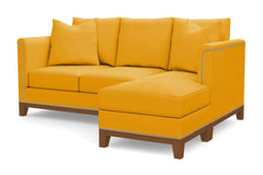 La Brea Reversible Chaise Sleeper Sofa :: Leg Finish: Pecan / Sleeper Option: Deluxe Innerspring Mattress