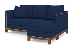La Brea Reversible Chaise Sleeper Sofa :: Leg Finish: Pecan / Sleeper Option: Memory Foam Mattress