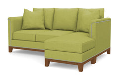 La Brea Reversible Chaise Sleeper Sofa :: Leg Finish: Pecan / Sleeper Option: Memory Foam Mattress