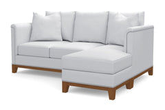 La Brea Reversible Chaise Sleeper Sofa :: Leg Finish: Pecan / Sleeper Option: Memory Foam Mattress
