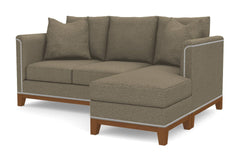 La Brea Reversible Chaise Sleeper Sofa :: Leg Finish: Pecan / Sleeper Option: Deluxe Innerspring Mattress