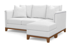 La Brea Reversible Chaise Sleeper Sofa :: Leg Finish: Pecan / Sleeper Option: Deluxe Innerspring Mattress